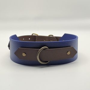 Biothane Bondage Collar Halsband blau für Damen, Herren, Submissive