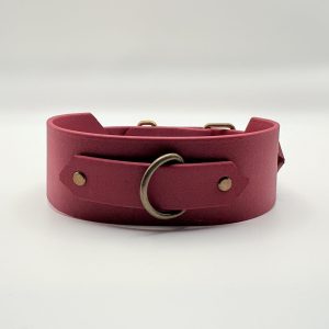 Biothane Bondage Collar Halsband rot für Damen, Herren, Submissive
