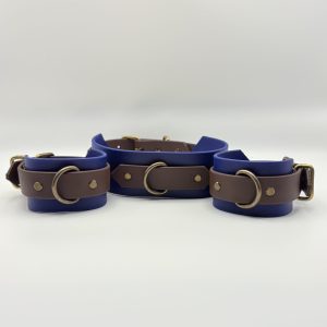 Kleines Bondage Set Dunkelblau Biothane