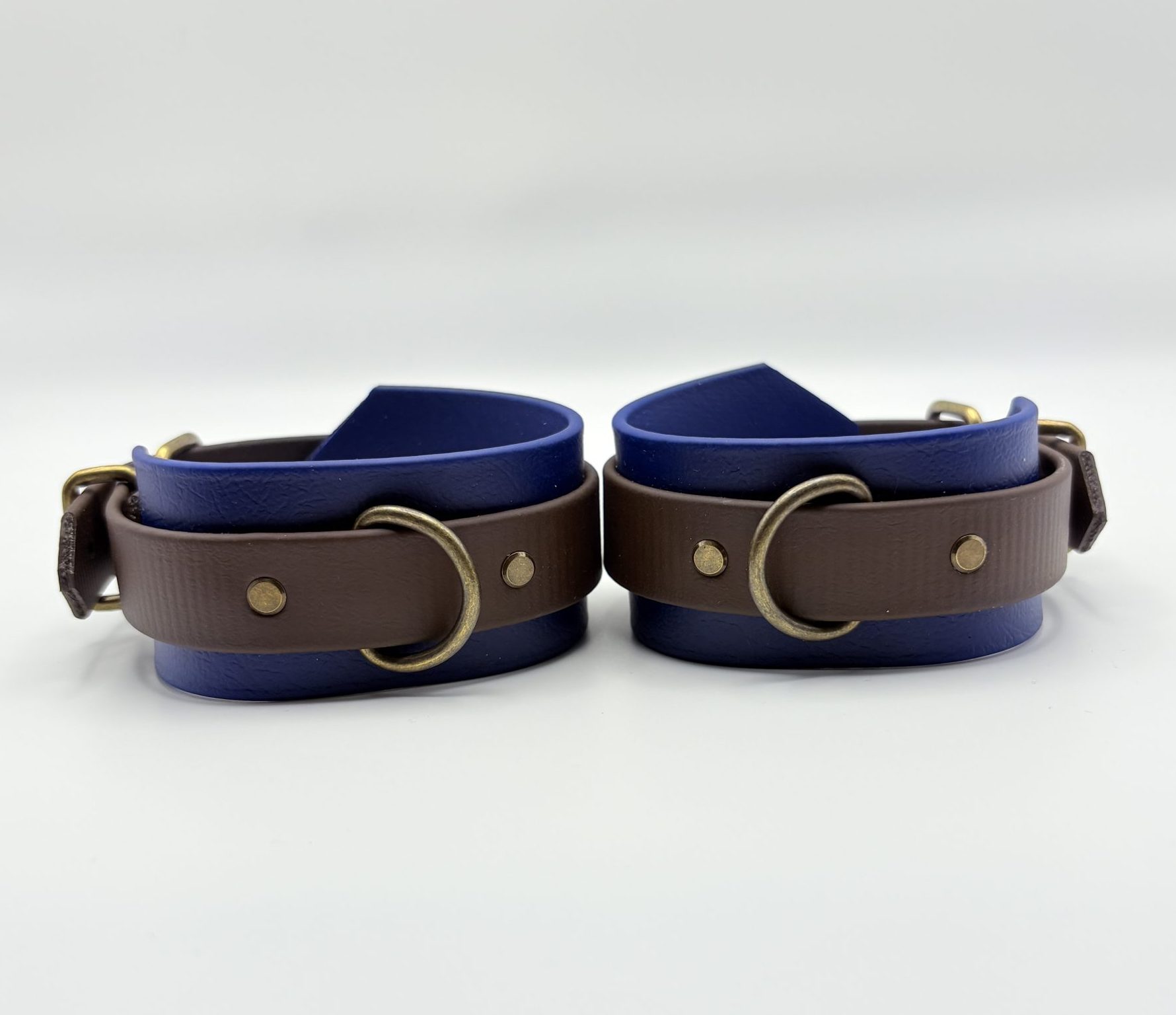 Ankle Cuffs, Fußfesseln Dunkelblau für Damen, Herren, Submissives
